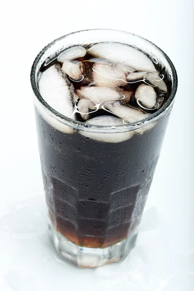 Oben kaltes Soda-Glas — Stockfoto