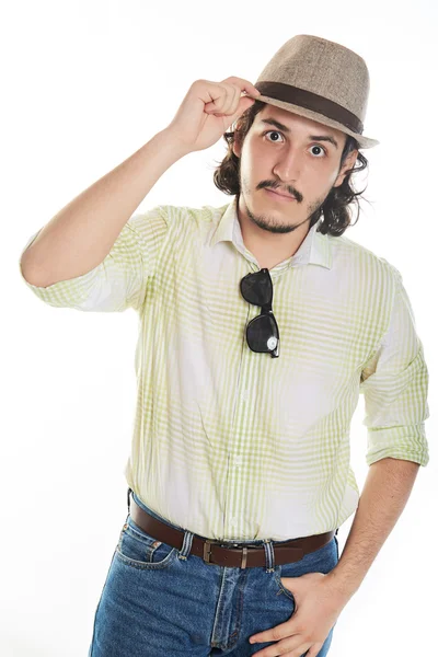 şapkalı komik adam