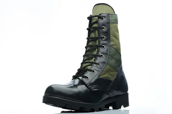 Černé a zelené boot — Stock fotografie