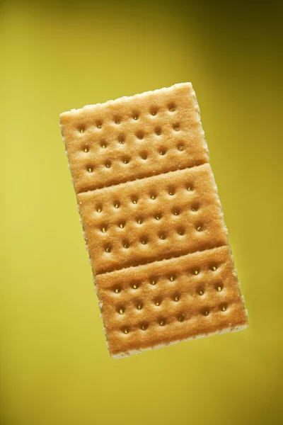 Gold cracker cookie — Stock Photo, Image