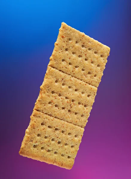 Elszigetelt cracker cookie — Stock Fotó