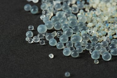 close up of silica gel balls clipart