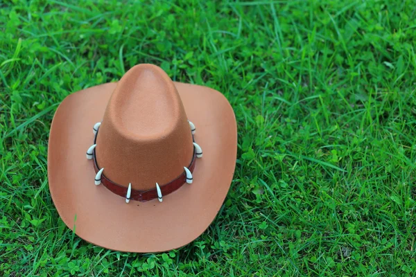 Draufsicht auf Brown Stetson — Stockfoto