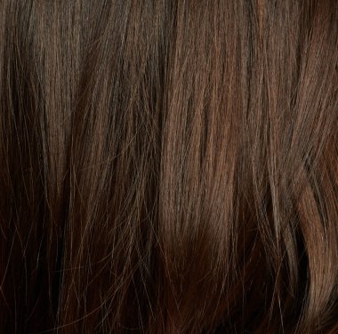 Koyu, uzun, parlak saç dokusu düz arkaplan 