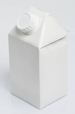 Karton beyaz karton kutu izometrik izole görünüm