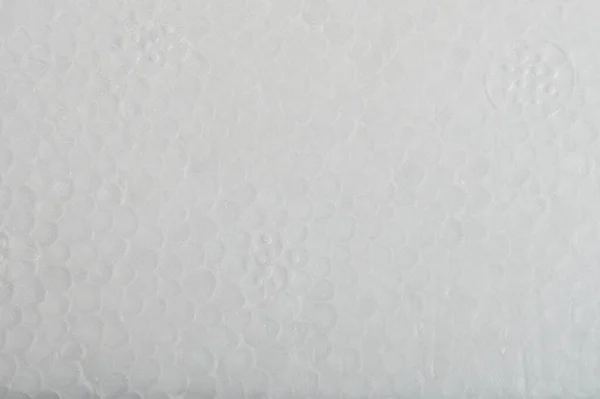 Білий Аркуш Піни Макро Крупним Планом Тема Крихкого Пакету — стокове фото