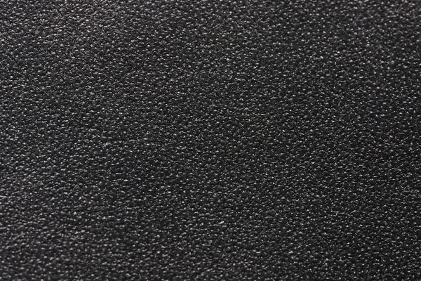 Fundo Superfície Couro Limpo Preto Material Pele Escura Áspera — Fotografia de Stock