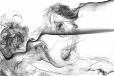 Gizemli gri kıvrımlı arka plan beyaza izole edildi