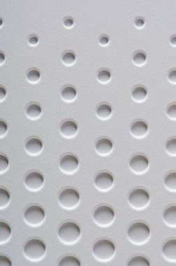 Plastik yakın görüntüde soyut beyaz ızgara yüzey