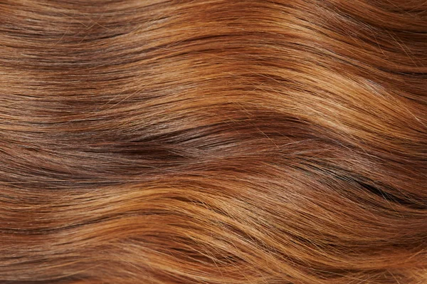 Оранжевый Цвет Женской Стрижки Текстура Красных Волос — стоковое фото