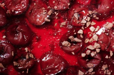 Tatlı tatlı pasta arkaplan makro yakın görünüm