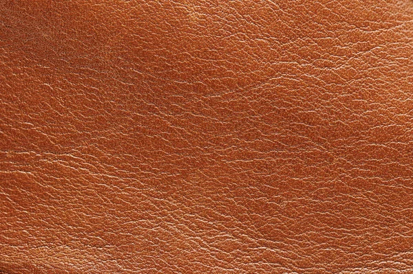 Macro Superficie Texture Pelle Marrone Piatta Vista Vicino — Foto Stock