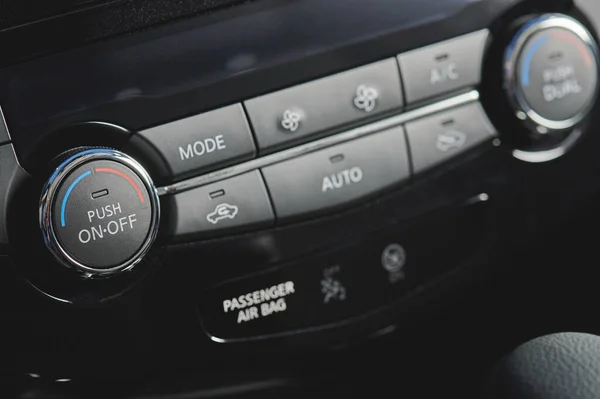 Modern Bil Klimatkontrollsystem Närbild — Stockfoto