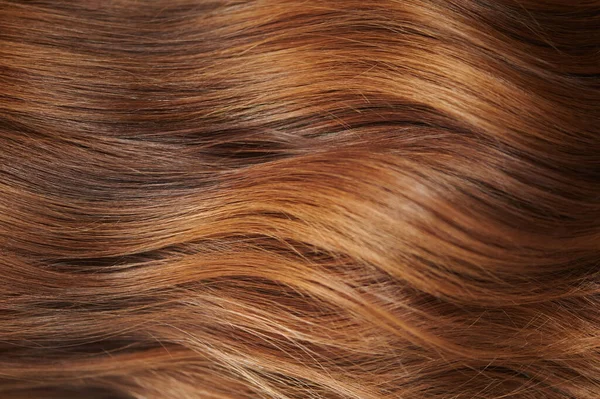 Fondo Pelo Mujer Ondulada Saludable Cabello Castaño Rizos —  Fotos de Stock