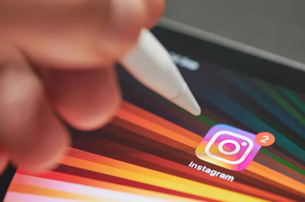 Nova Iorque Eua Setembro 2021 Inicie Aplicativo Instagram Tela Painel — Fotografia de Stock