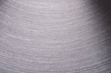 Temiz alaşımlı metal yüzey makrosu yakın görüş. Fırçalanmış parlak metalik doku