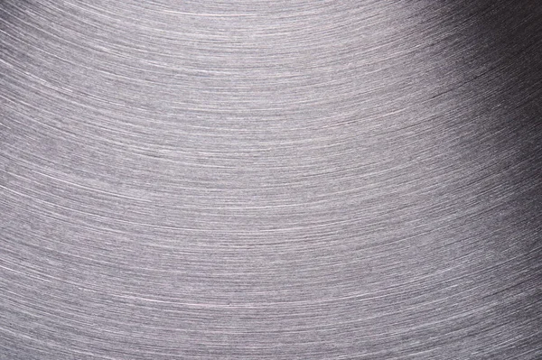 Temiz alaşımlı metal yüzey makrosu yakın görüş. Fırçalanmış parlak metalik doku