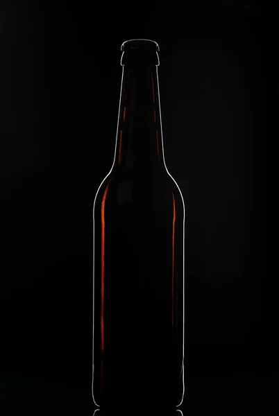 Braune Bierflasche — Stockfoto