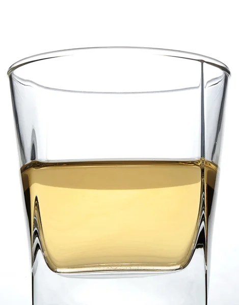 Quadratisches Glas mit Rum — Stockfoto