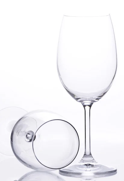 Два Бокал для вина — стокове фото