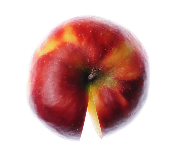 Яблуко, вирізане зверху — стокове фото