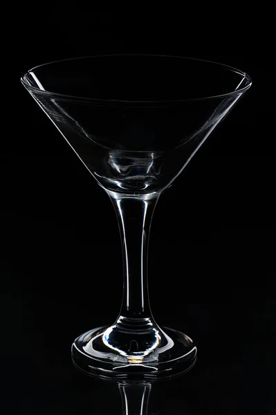 Boş bir martini cam — Stok fotoğraf