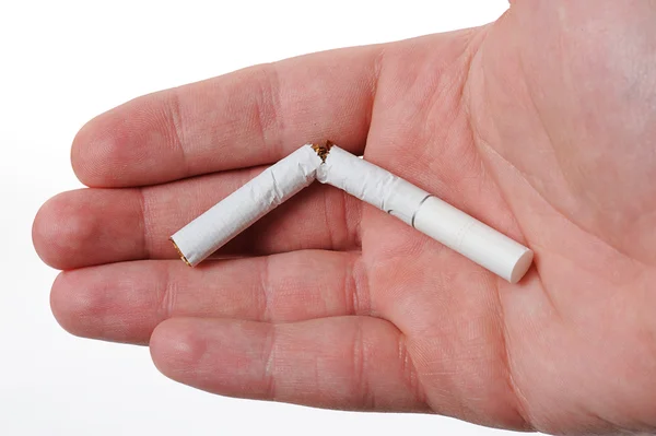 Nahaufnahme kaputte Zigarette — Stockfoto