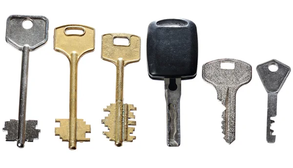Ключі металу ізольовані — стокове фото