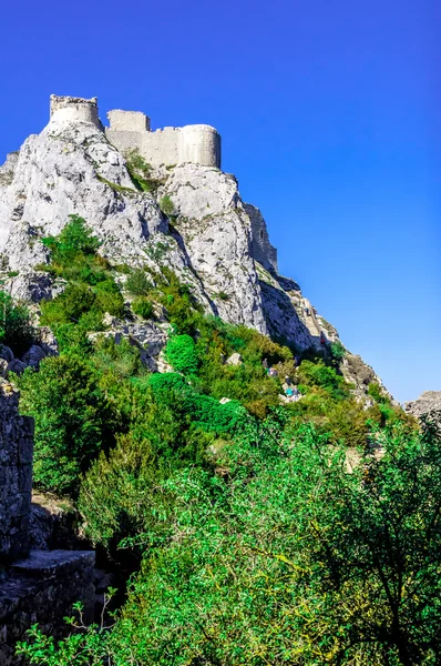 Katharen kasteel van Peyrepertuse — Stockfoto