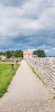 Oleron Kalesi 'nin Fransa' daki Oleron adasındaki tahkimatı.