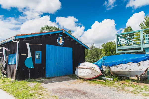 Bunte Hütten Hafen Von Schloss Oleron Auf Der Insel Oleron — Stockfoto