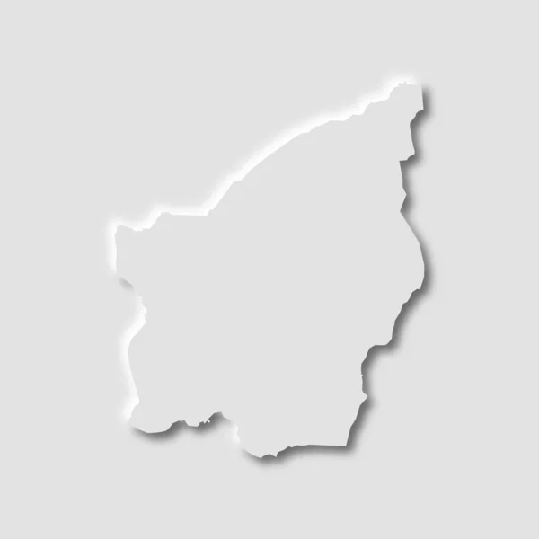 San Marino Map Neumorphism Style White Background Vector Illustration — 스톡 벡터