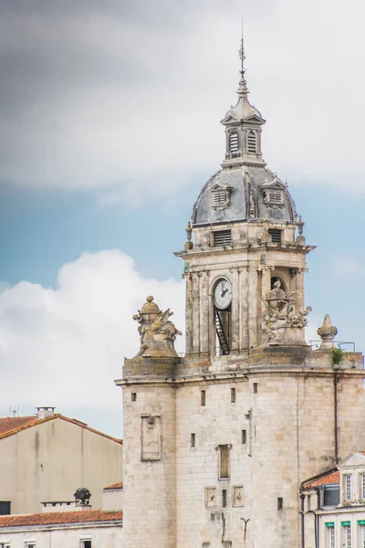 Fransa Nın Charente Maritime Bölgesinde Rochelle Deki Saat Kulesi — Stok fotoğraf