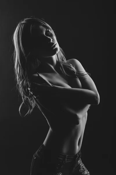 Femme nue fesses érotique . — Photo