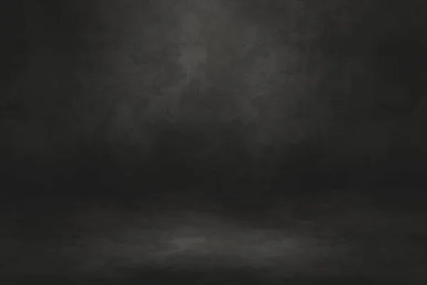 Чорний Бетонний Внутрішній Фон Порожня Горизонтальна Сцена Шаблону — стокове фото