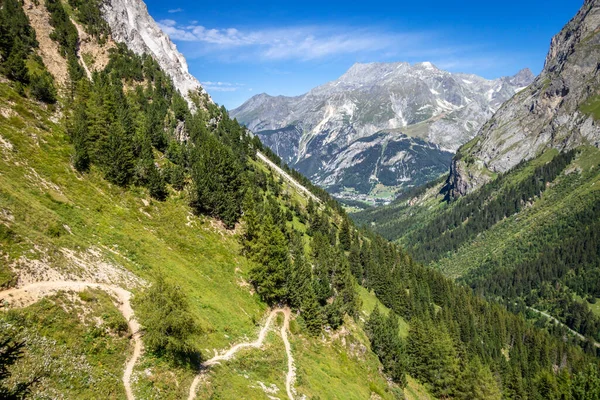 Paisaje Montaña Senderismo Parque Nacional Pralognan Vanoise Alpes Franceses —  Fotos de Stock