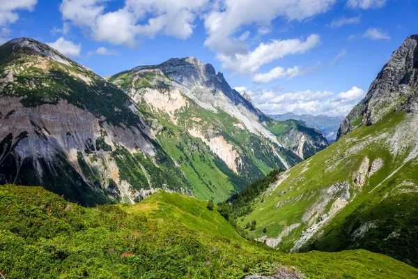 Paysage Montagne Pâturages Pralognan Vanoise Alpes Françaises — Photo