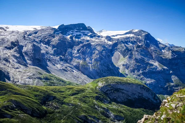 Glaciares Alpinos Montañas Paisaje Pralognan Vanoise Alpes Franceses — Foto de Stock