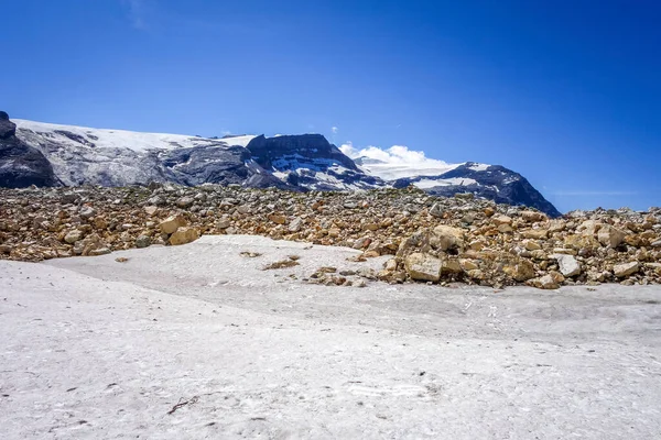 Alpské Ledovce Vyrovná Sněhovou Krajinu Pralognan Vanoise Francouzské Alpy — Stock fotografie