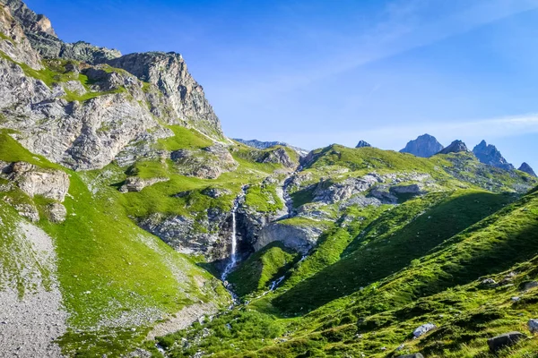 Καταρράκτης Στο Vanoise National Park Alpine Valley Savoie Γαλλικές Άλπεις — Φωτογραφία Αρχείου