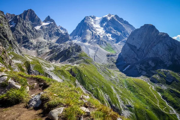 Grande Casse Alpengletsjerlandschap Pralognan Vanoise Franse Alpen — Stockfoto