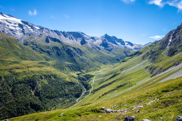 Glaciares Alpinos Montanhas Paisagem Pralognan Vanoise Alpes Franceses — Fotografia de Stock