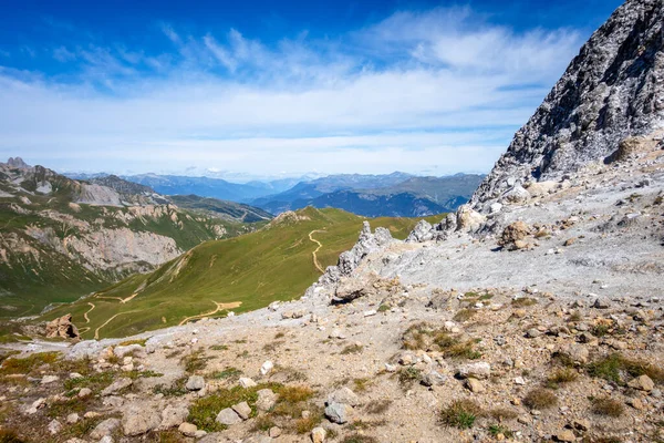 Mountain Landscape Mone Pass Pralognan Vanoise French Alps France Stock Photo