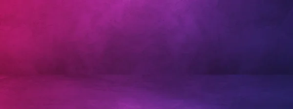 Чорно Фіолетовий Бетонний Внутрішній Фоновий Банер Порожня Сцена Шаблону — стокове фото