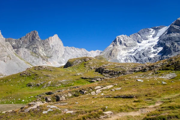 Μεγάλο Τοπίο Παγετώνων Casse Alpine Στο Pralognan Vanoise Γαλλικές Άλπεις — Φωτογραφία Αρχείου