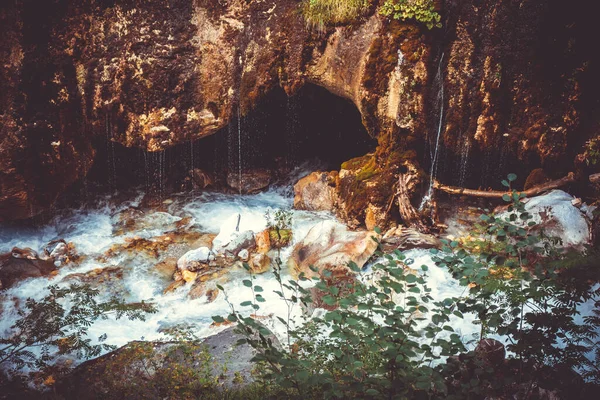 Cascada Parque Nacional Vanoise Saboya Alpes Franceses — Foto de Stock