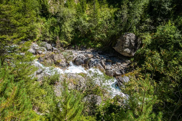 Río Montaña Parque Nacional Vanoise Valle Alpino Saboya Alpes Franceses — Foto de Stock