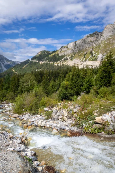 Vanoise Deki Dağ Nehri Ulusal Park Alp Vadisi Savoie Fransız — Stok fotoğraf