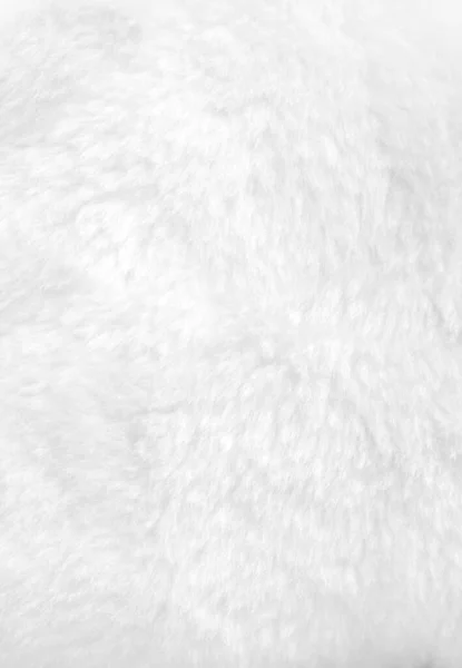 Clean white fur background close up view. Texture wallpaper