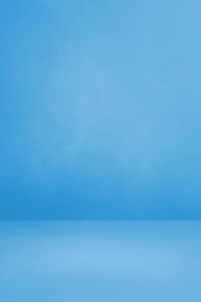 青いコンクリートのインテリアの背景 空のテンプレートシーン — ストック写真